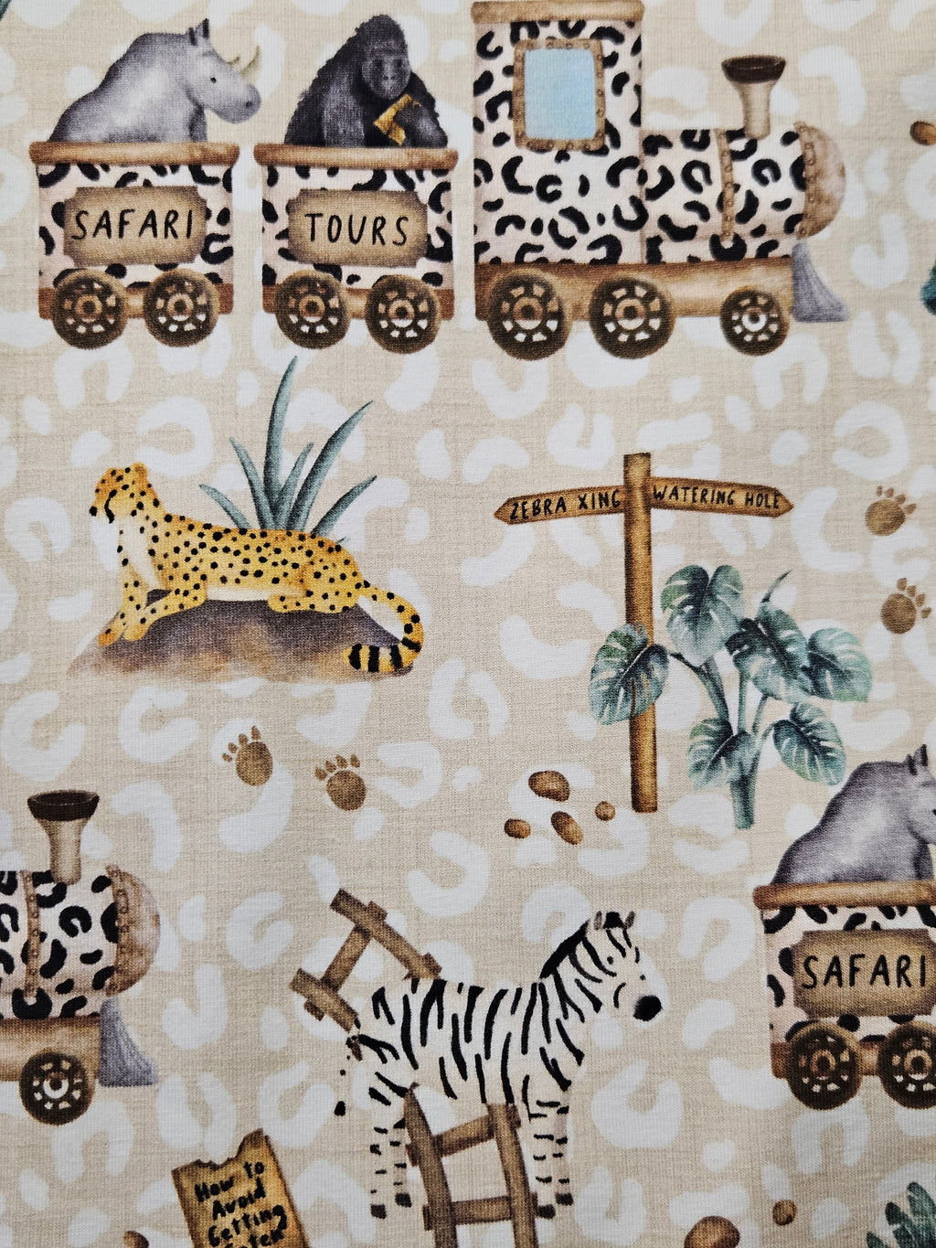 Salopetă bebeluși cu fermoar bidirecțional „Safari” (Țesătură jerse)