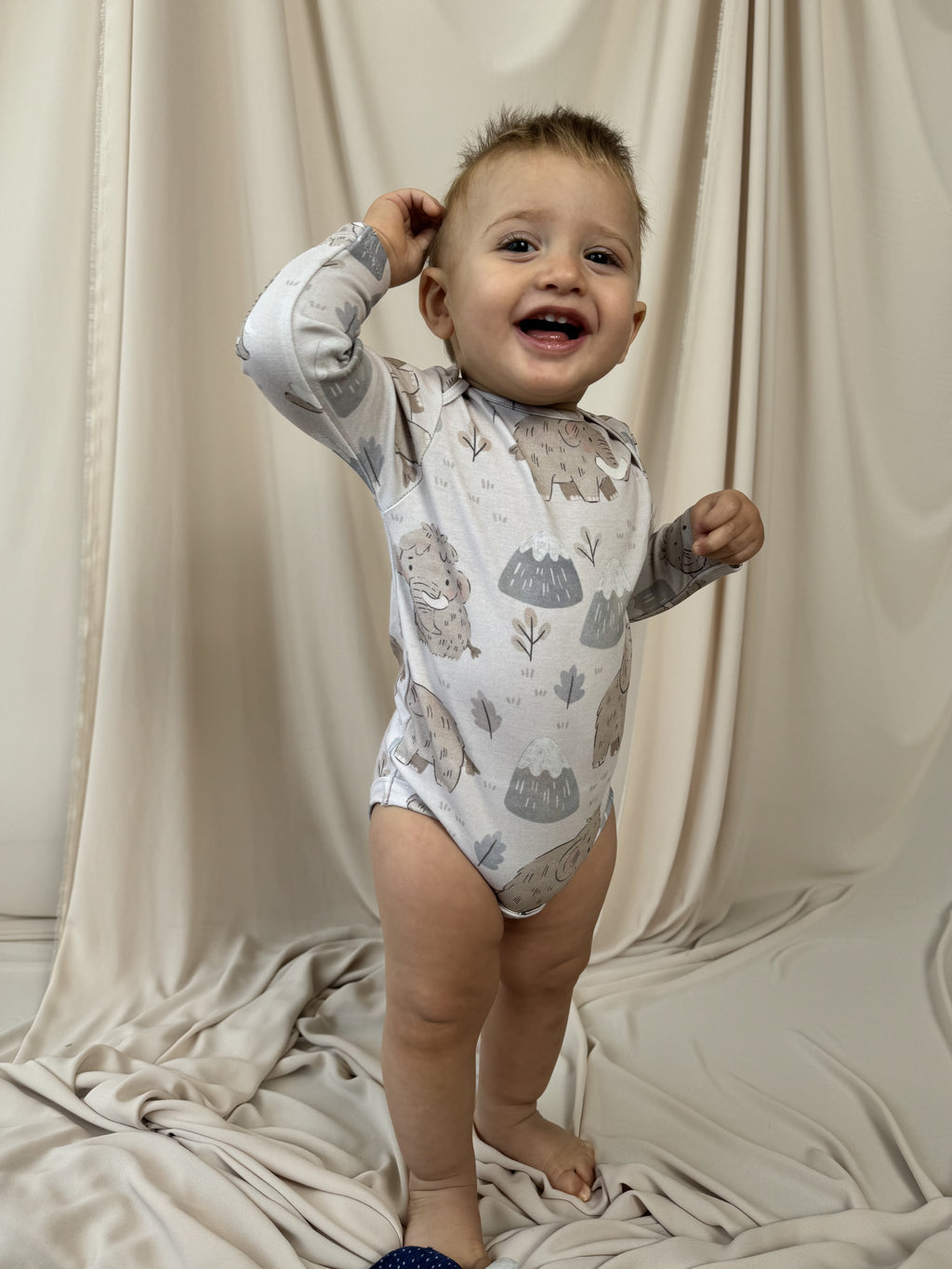 Baby set "Little mammoth" (Gentle Touch fabric)