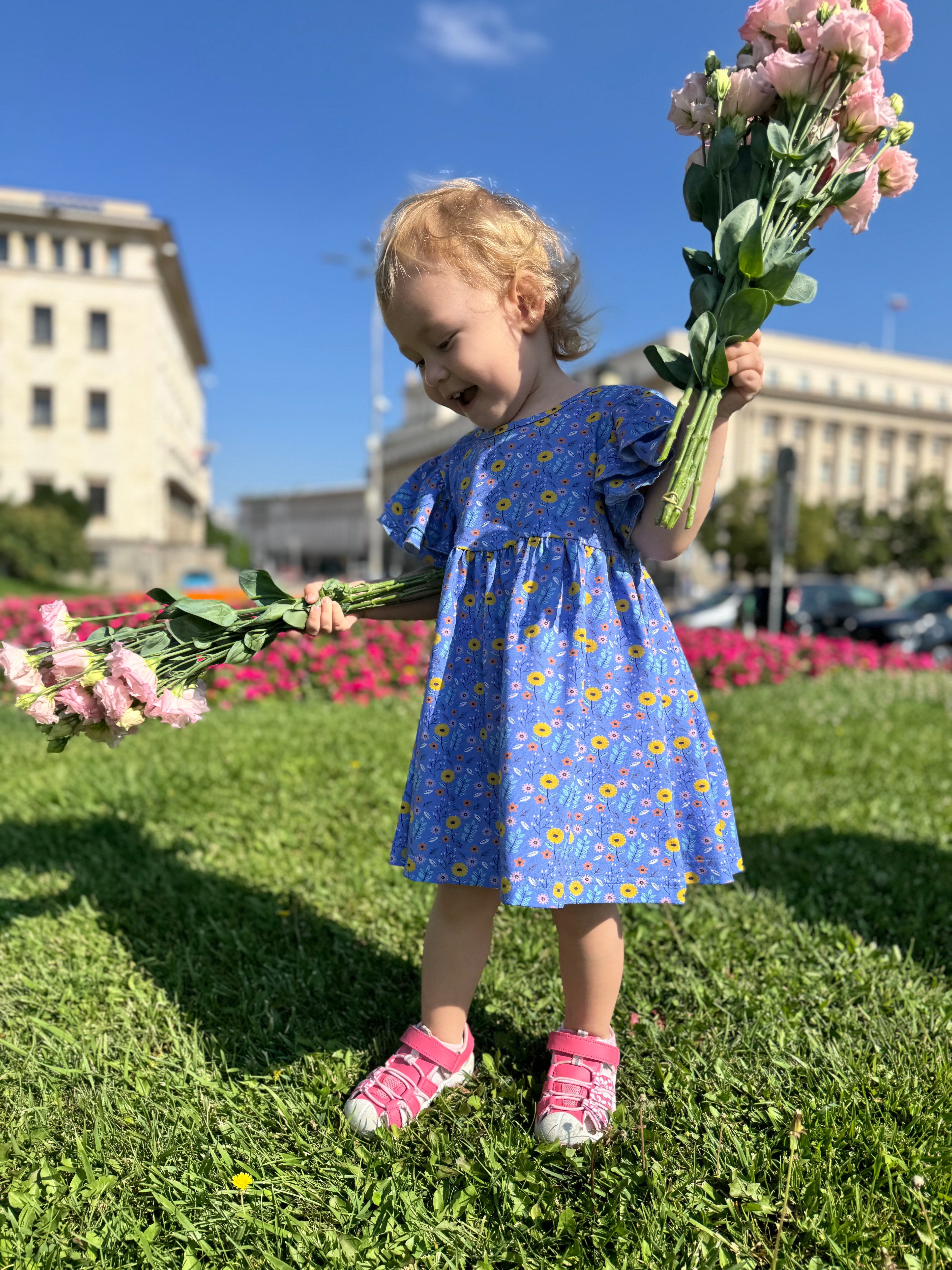 GentleTouch "Flower Pop Fun" Girls’ Dress