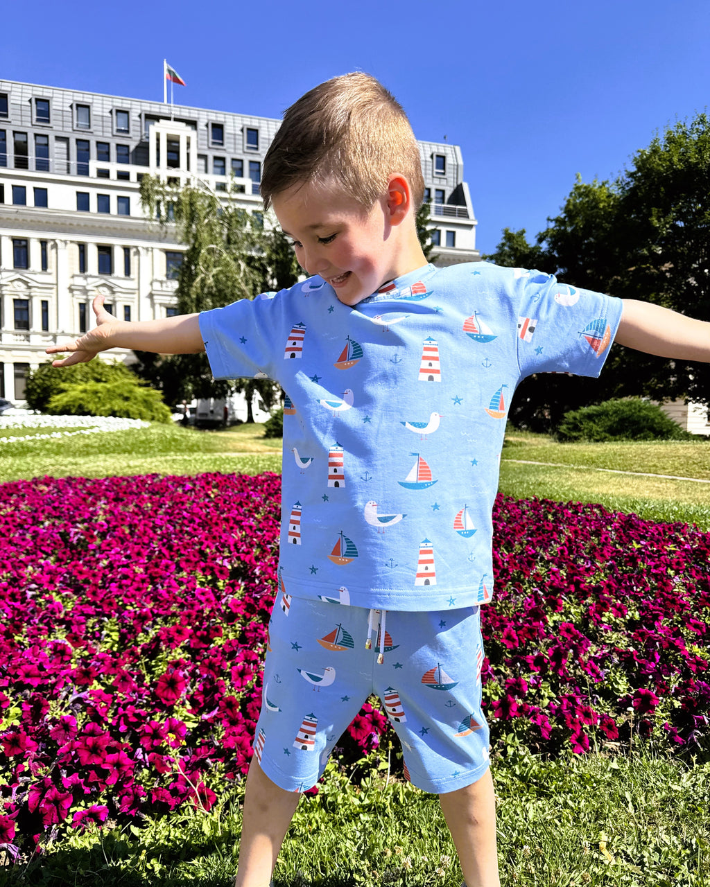 Summer Boys Set Seaside Explorer (T-shirt and shorts)