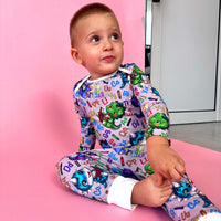 Set bebeluși „Dino inteligent” (țesătură Gentle Touch)