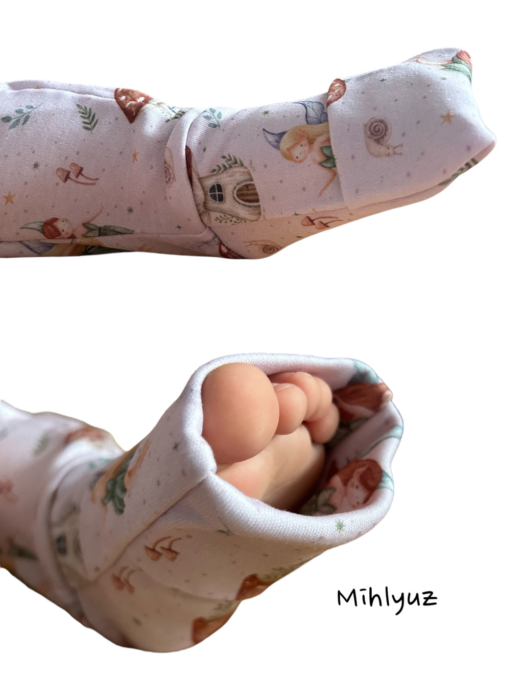 Baby Romper with Zipper "Fairy" (Gentle Touch fabric)