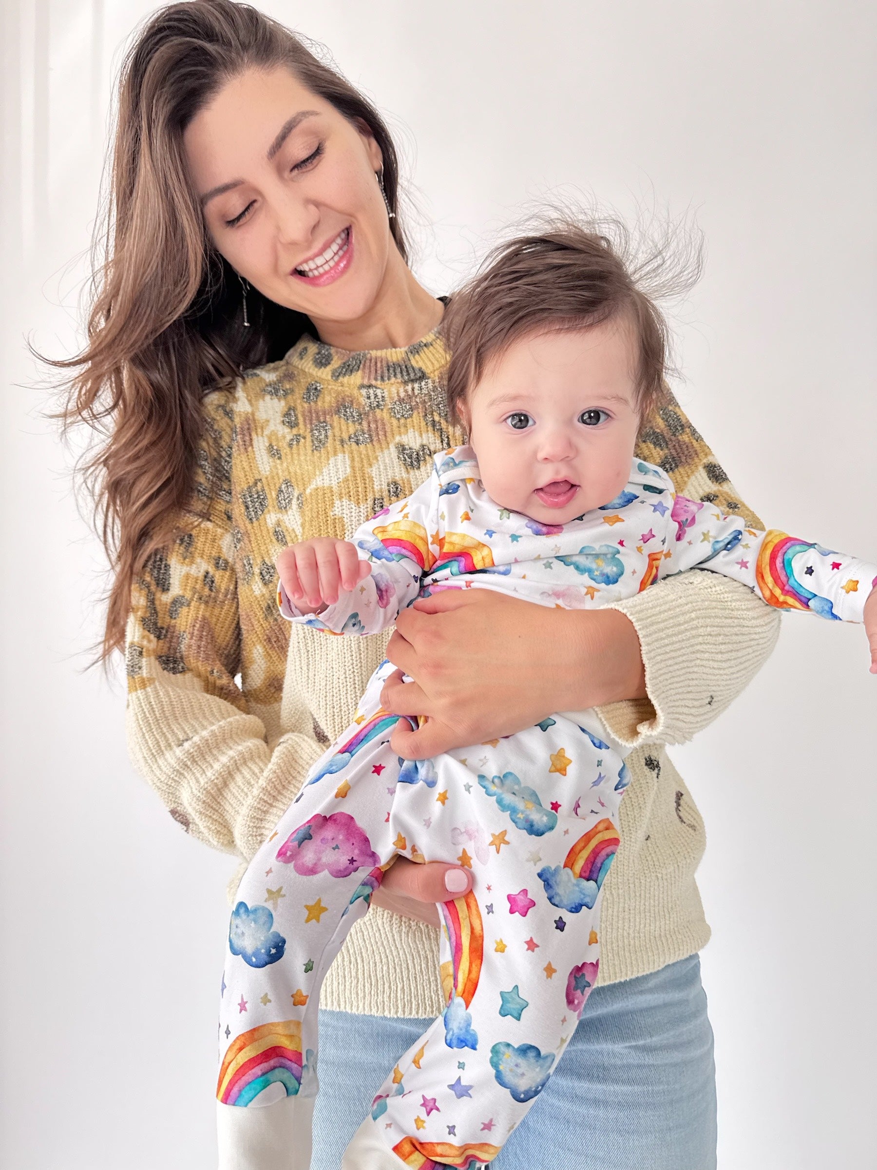 Baby set "Rainbow" (Gentle Touch fabric)