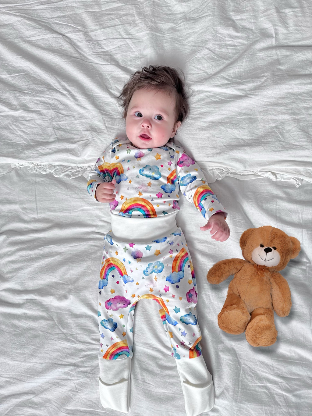 Baby set "Rainbow" (Gentle Touch fabric)