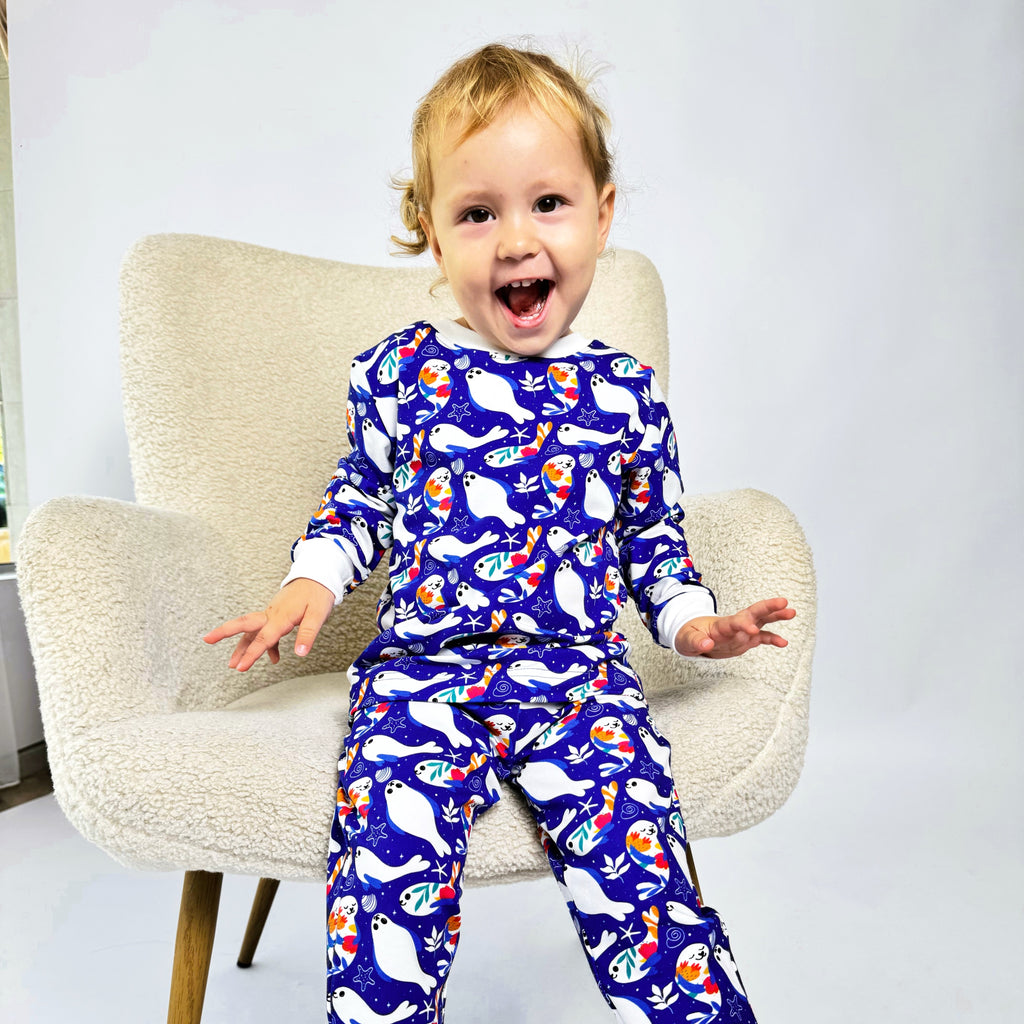 Girls’ Pyjamas – Seals (Gentle Touch)