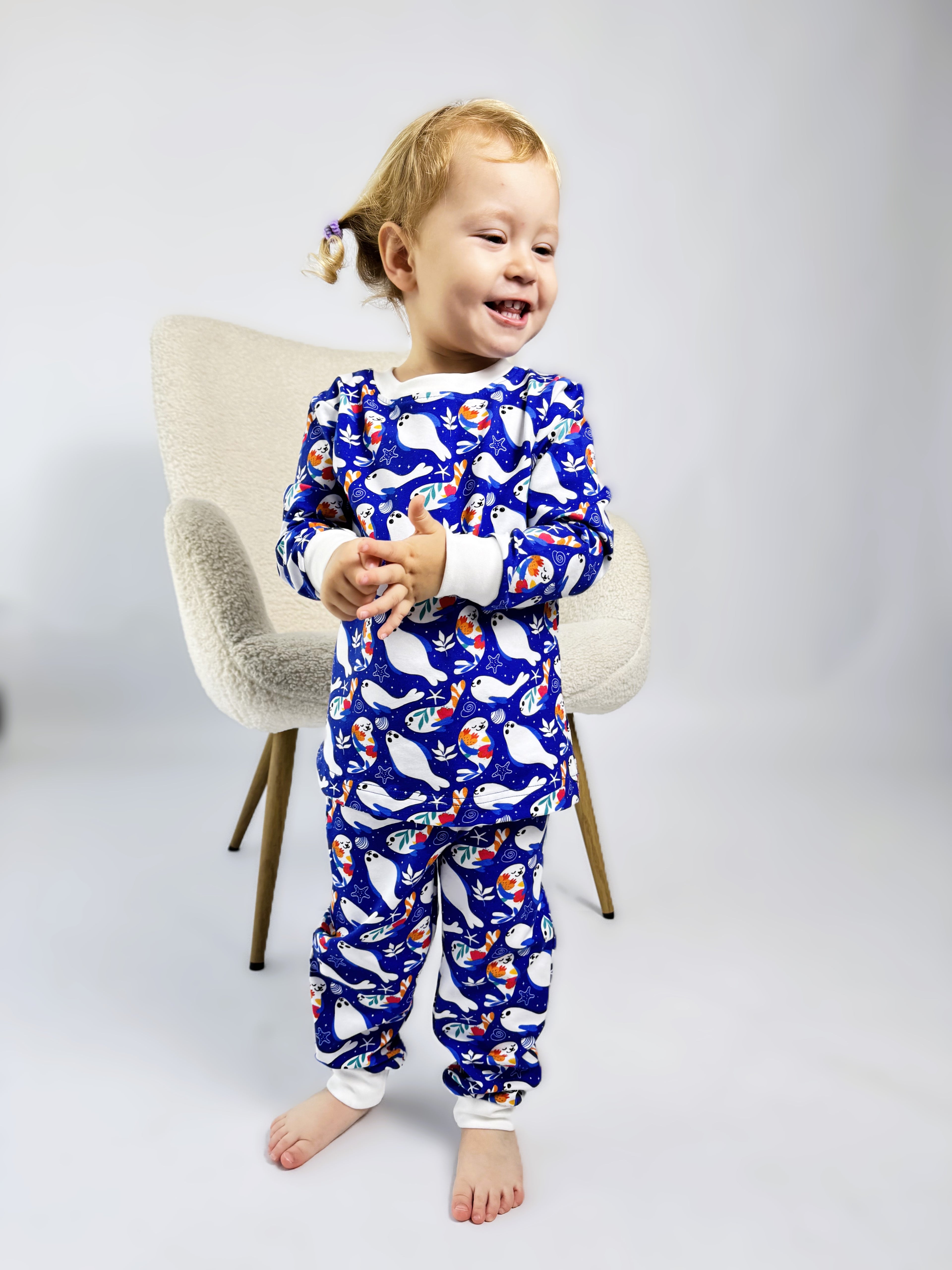 Girls’ Pyjamas – Seals (Gentle Touch)